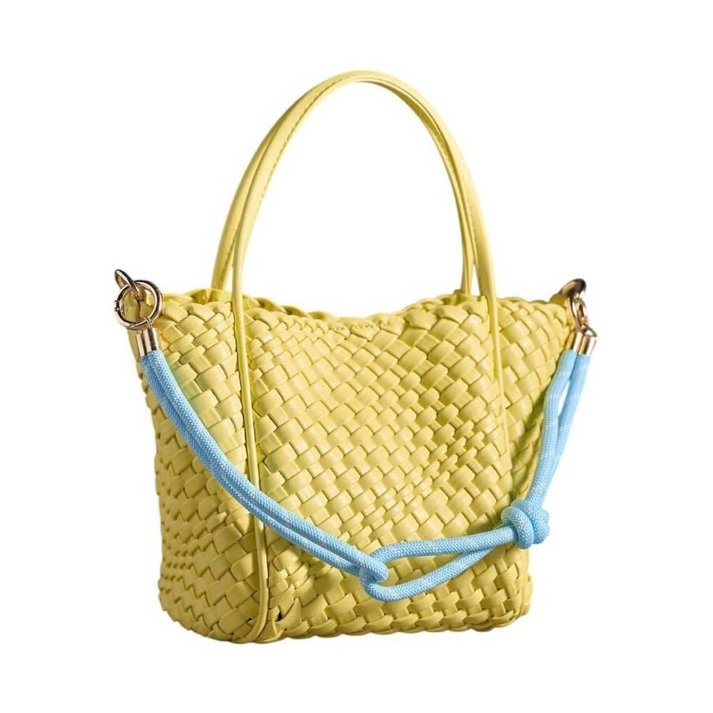 NWT Anthropologie Sporty Cord Bag Charm Strap in Light Blue - Picture 2 of 4